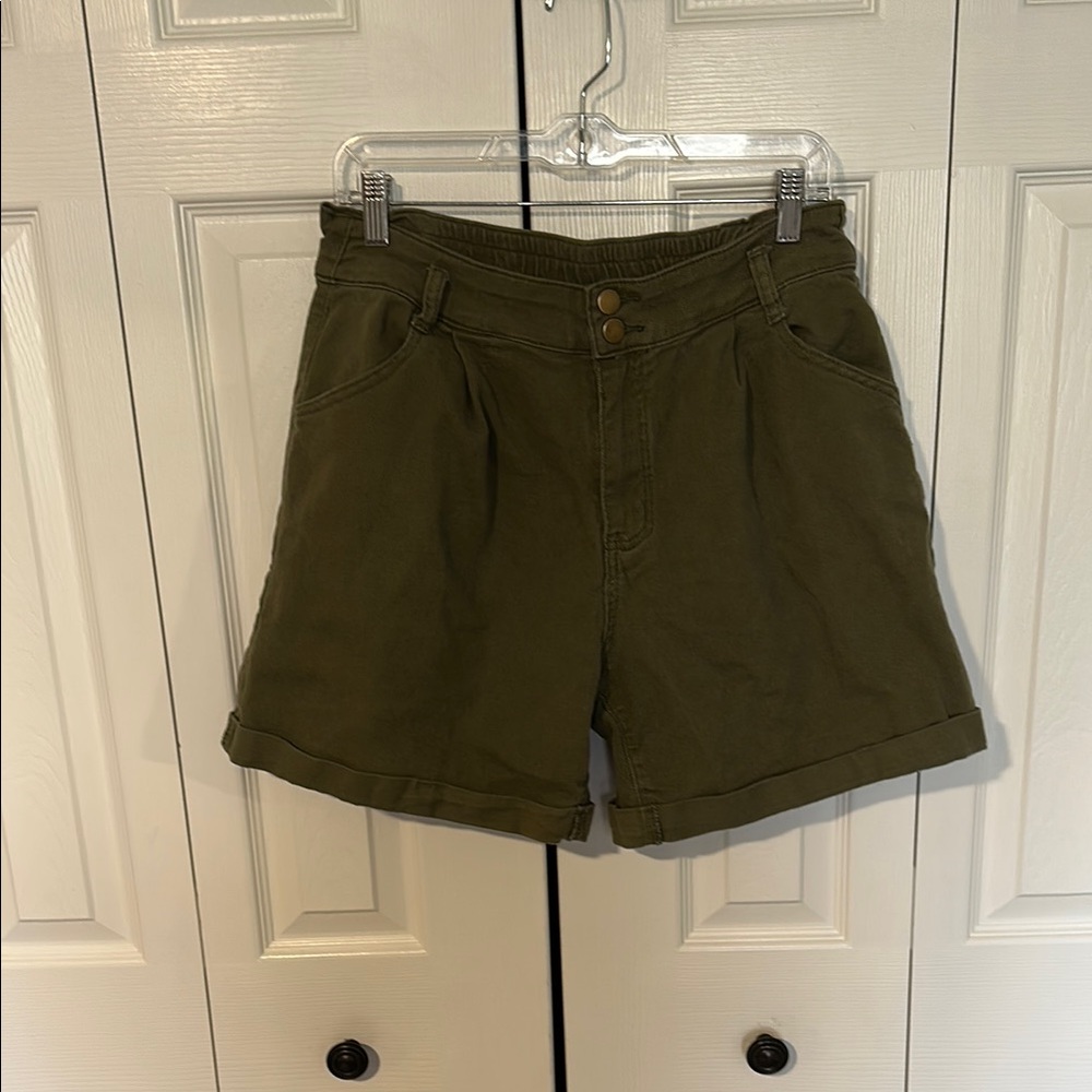 Olive green shorts